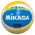 Ballon de volleyball Mikasa Beach Classic, jaune / bleu