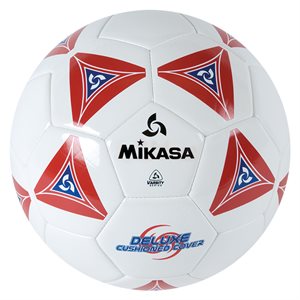 Cushioned cover soccer ball, red